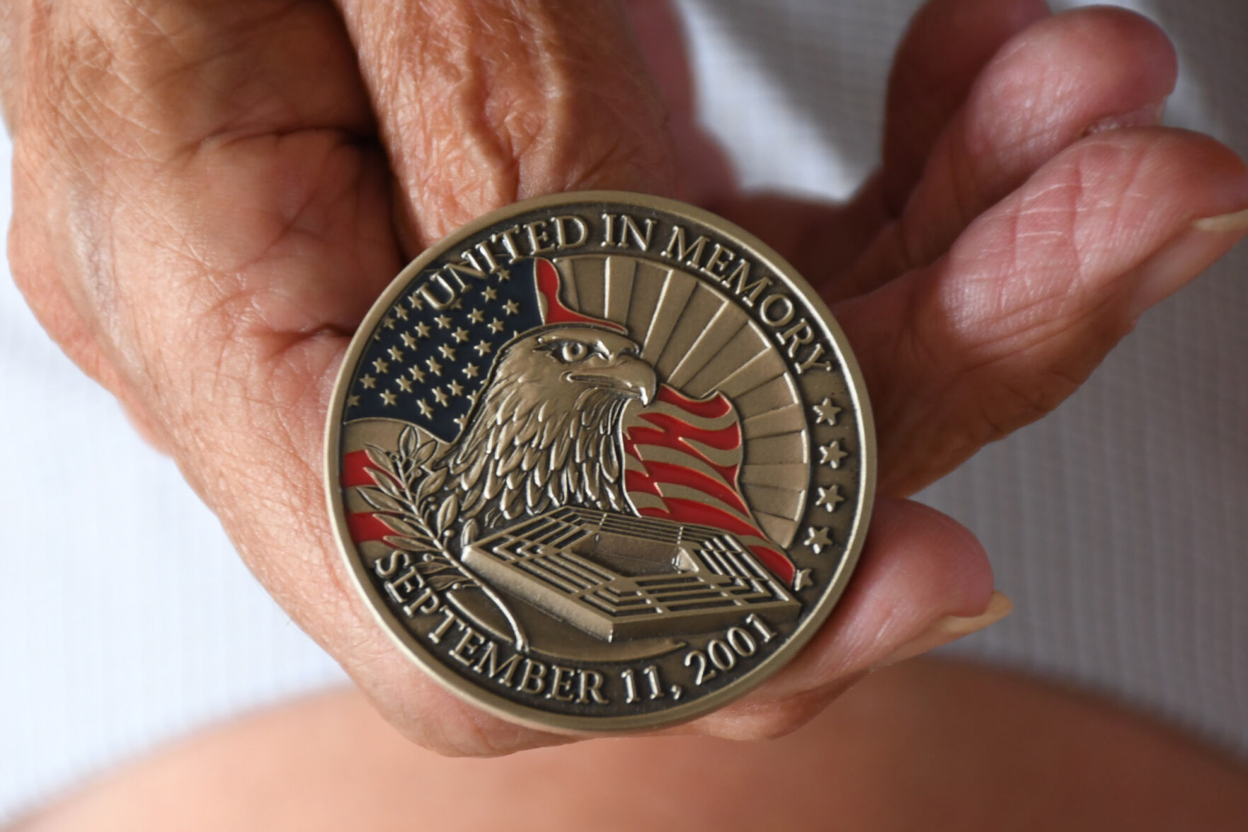 front side of medal
